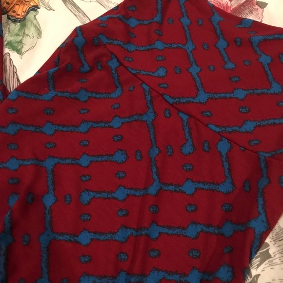 LuLaRoe MAXI - XXS wine/blue - Picture 4 of 5